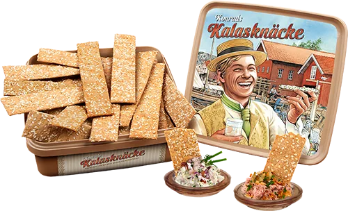 Knäckebröd som säljs via Kakservice vid klassförsäljning och föreningsförsäljning