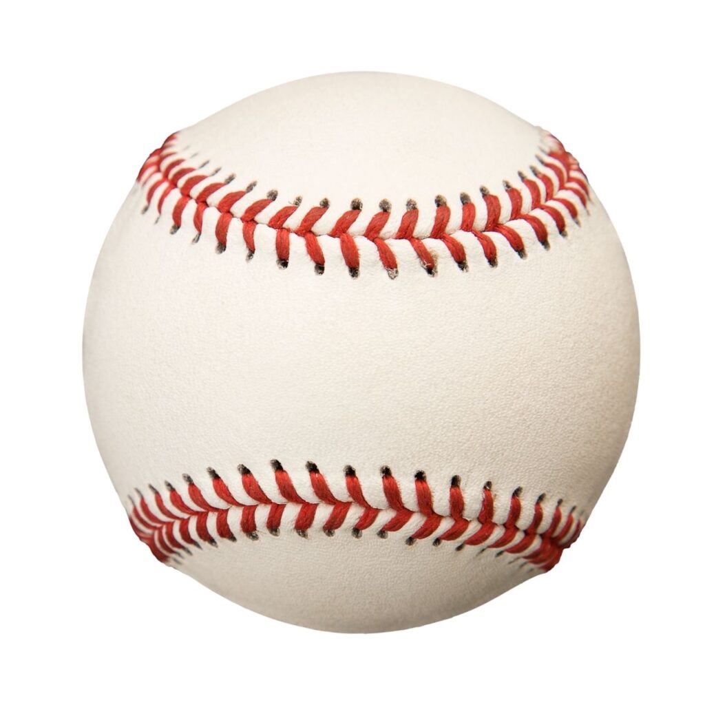 Officiell vit baseball med röda sömmar för högpresterande spel