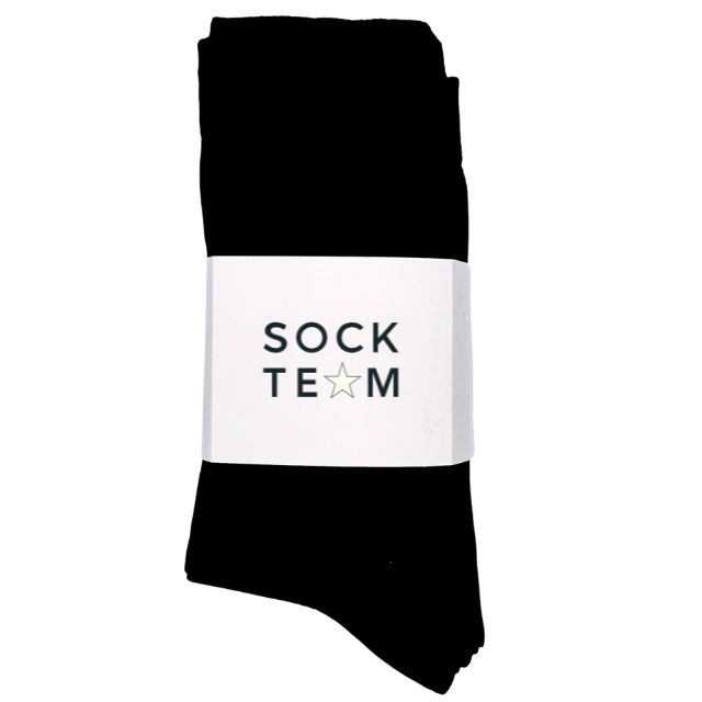 5-pack Svarta Höga Strumpor