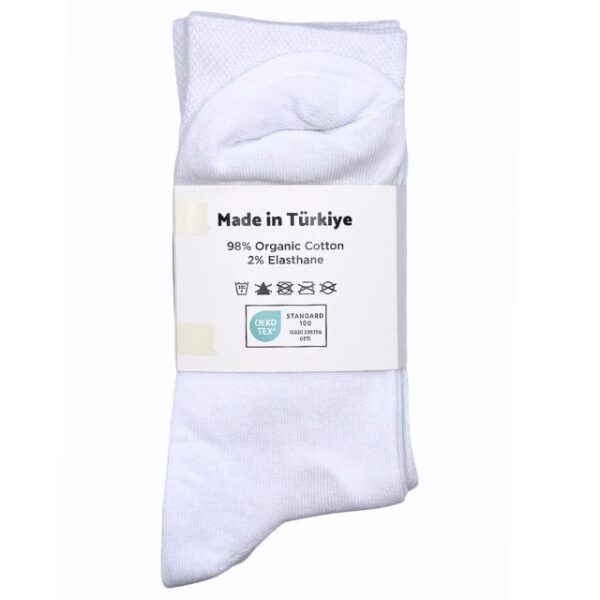 5-pack Vita Höga Strumpor - Bild 3
