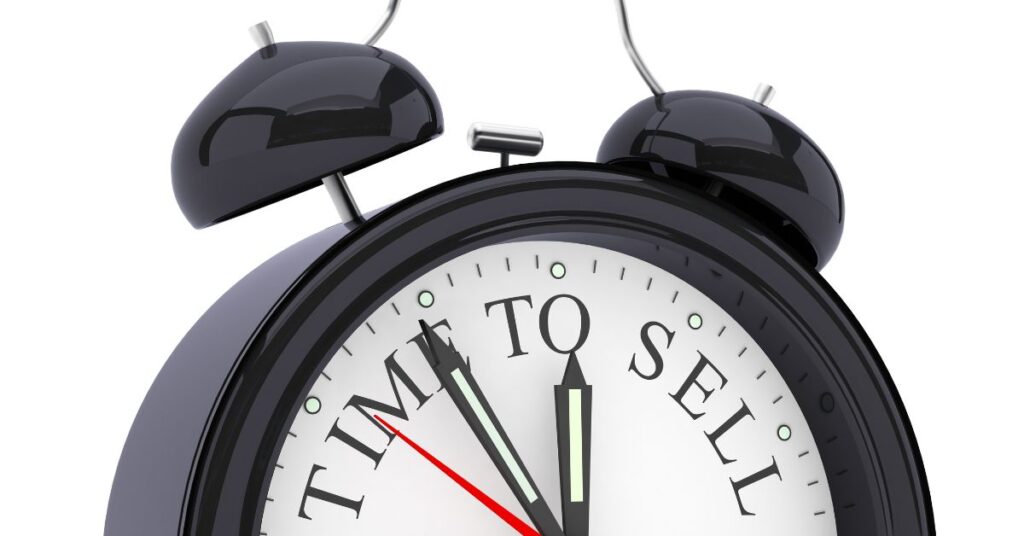 Klocka som symboliserar att det är rätt tid att starta klassförsäljning.